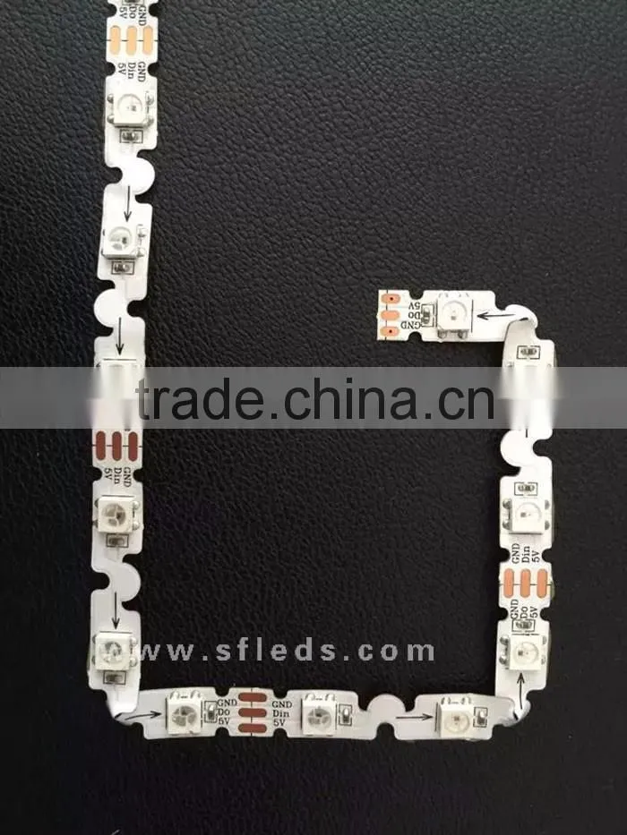 digital LED strip sk6812 IC 5V 60 LED strip 5050 RGB bendable strip led new 2016 5v design