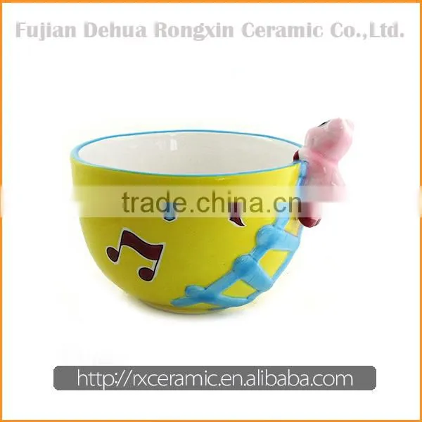 3D stave design hand-painted party ceramic tableware set