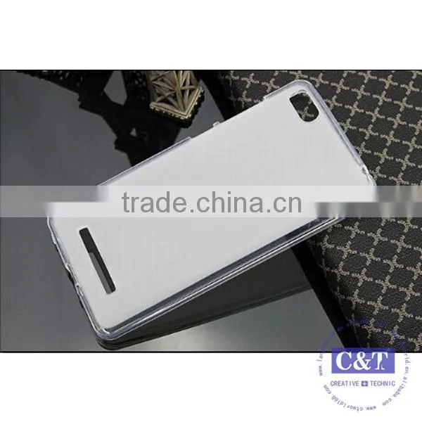 C&T Crystal Clear Transparent Flexible Soft Gel Tpu Case Cover For Xiaomi Mi 4i, For xiaomi mi4i