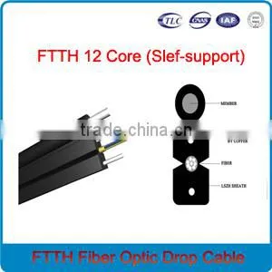 2016 hot new 1 core ftth fiber optic cable price