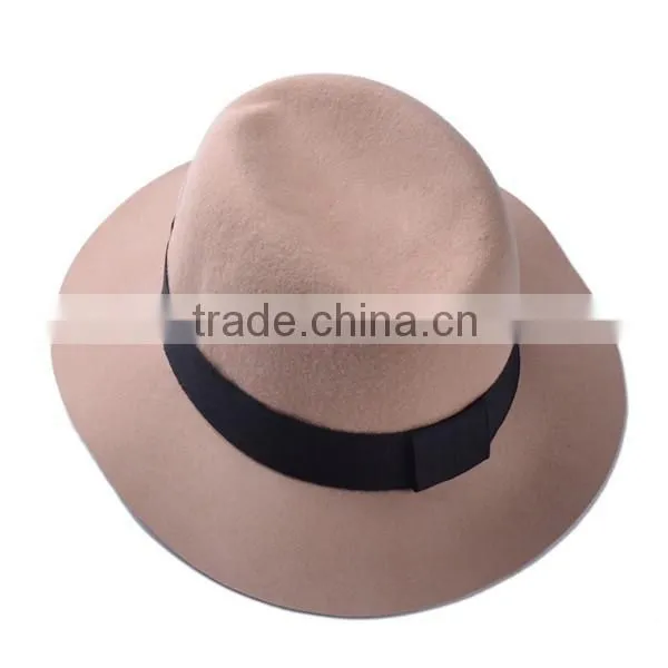 Ladies Red Wool Felt Hat