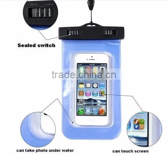 Free Sample Waterproof bag For Samsung Galaxy Note 3, PVC Waterproof bag for Summer