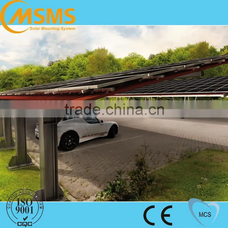 30kw aluminum carport solar panel mounting frames with structure