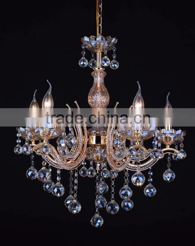 WD-1835-3/5/8 2016 Global Hot Sale Gold Iron Top Grade K9 Crystal chandelier