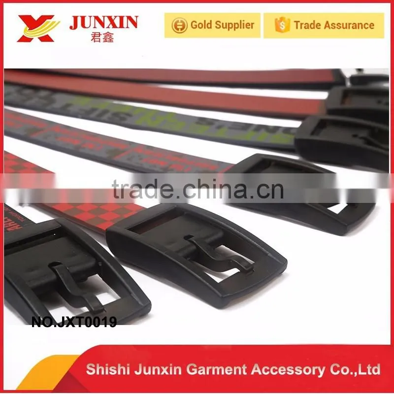 2016 new style products OEM plastic belts silicone belts made in China