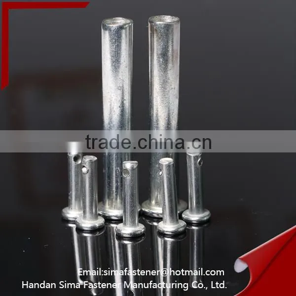 Semitubular rivets Aluminum carbon steel
