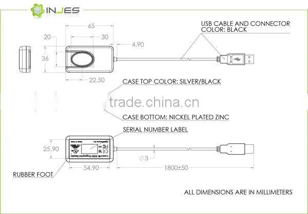 Hot Selling Biometric Digital Persona URU4000b Fingerprint Scanner