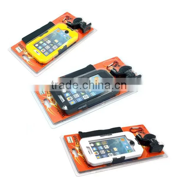 360 Degree Rotatable Bicycle Waterproof Case for iPhone 6 6S Case Yellow