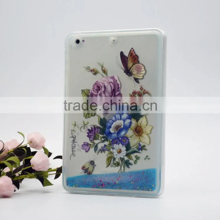 clear soft liquid rubber case for Ipad mini