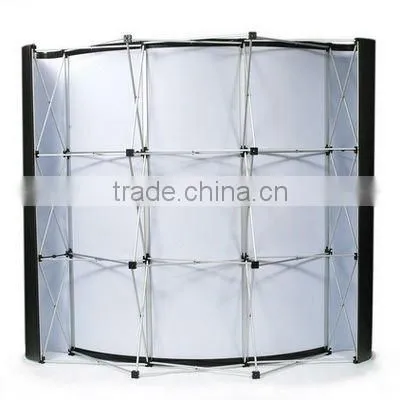 Easy assembled magnet connection straight pop up exhibition stand 3*3/3*4