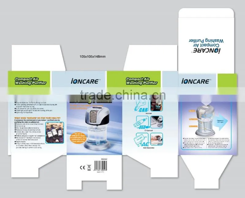 Car/USB Air Revitalizer, Water Air Purifier, Aroma Water Diffuser,Air Aroma Freshener by IONCARE-GH2167S