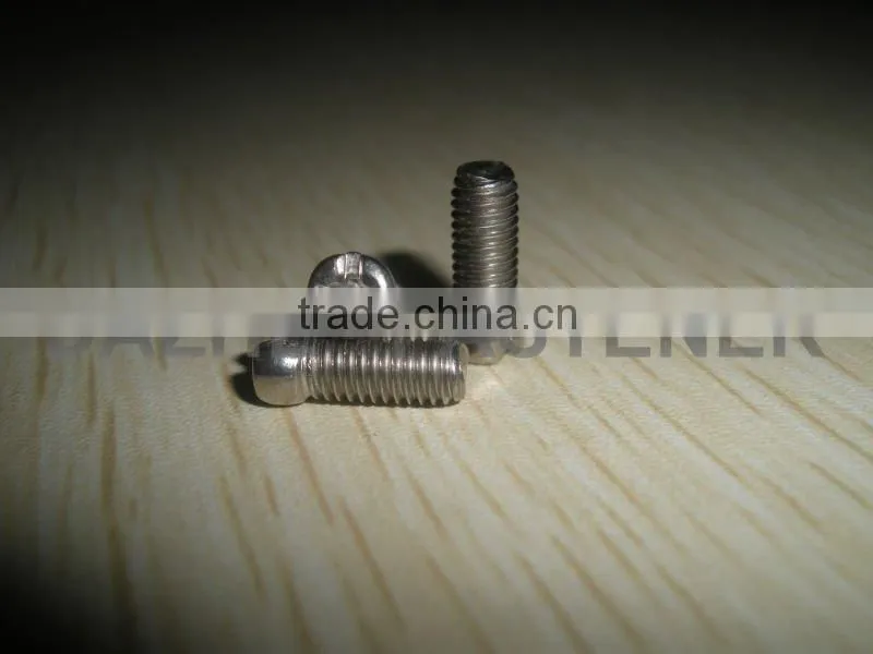 Chess head cross recess soloted machine screw SUS304