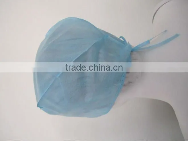 Disposable non-woven doctor cap with tie