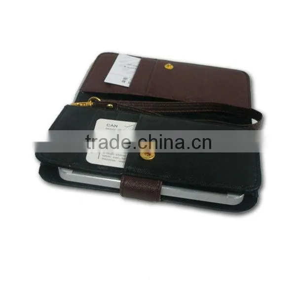 2013 universal wallet case for BlackBerry 9780 9790 samsung s4/s3/ iphone4/5 cell phones universal version