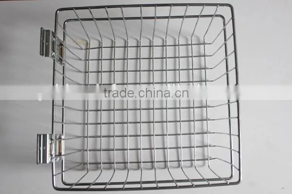 Supermarket Storage Hanging Basket for Slatwall