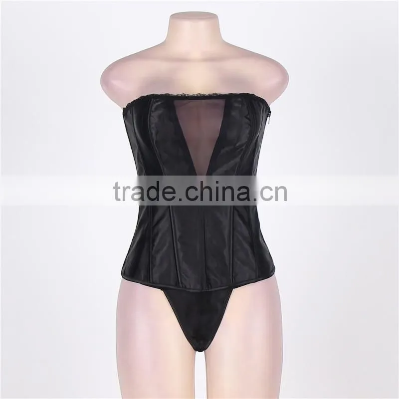 Newest arrival good quality big women sexy busty corset lingerie