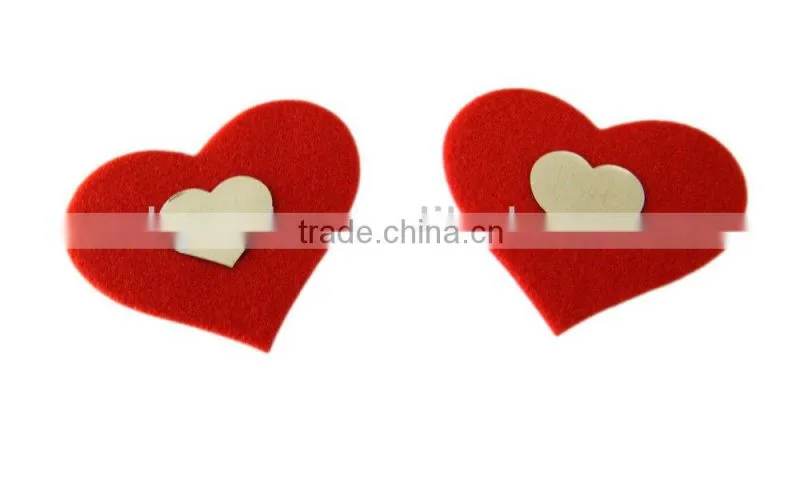 Fashion single design red heart sexy decorative nipple cover