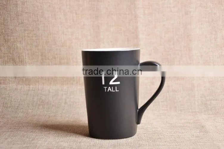 Large size promotional bottle custom coffee mug water bottle Porcelain Cups
