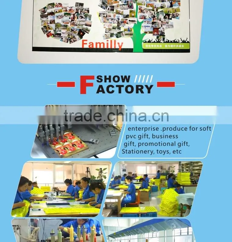 high quality customized pvc bookmark for promotion