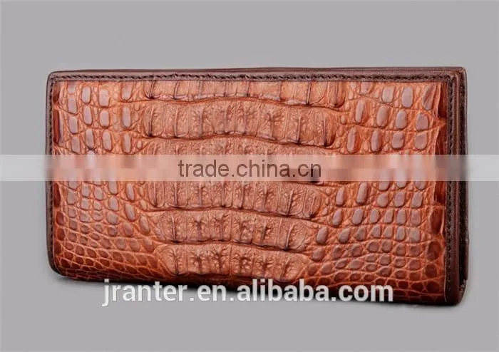 Fashion Custom Crocodile skin Men's Bifold Wallet,Long Wallt Genuine Leather