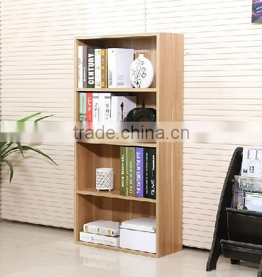 good quality best price walnut MDF bookcases/bookshelf