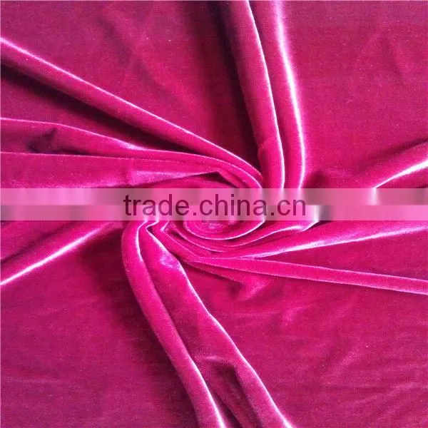 High quality good strech korean velvet /uphostery fabric
