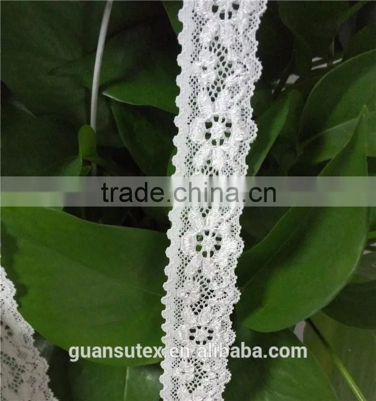 Tulle Lace French Net Lace White Flower Trimming For Girl Party Dresses