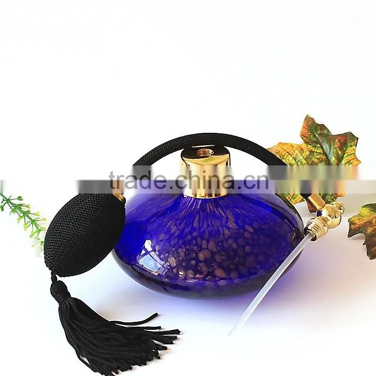 150ml High Quality New Design Hot Sale Big Capacity Blue Airbag Glass Perfume Bottle