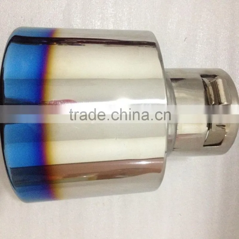 Factory Price Stainless steel Blue Single Outlet Exhaust Tips