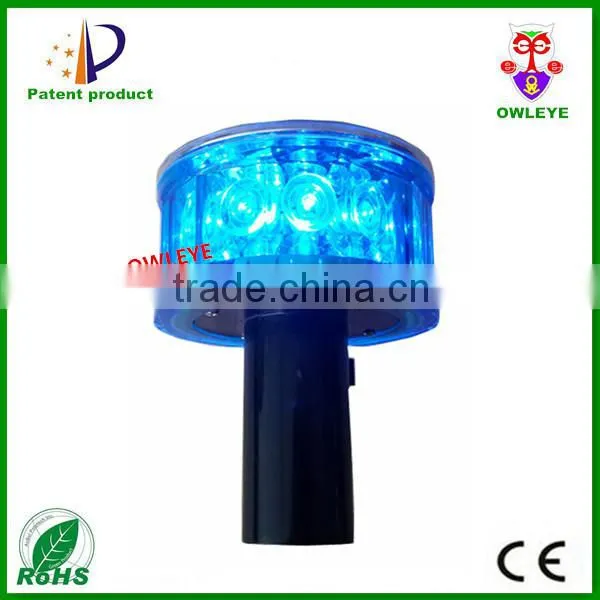 Solar airport runaway LED warning lights