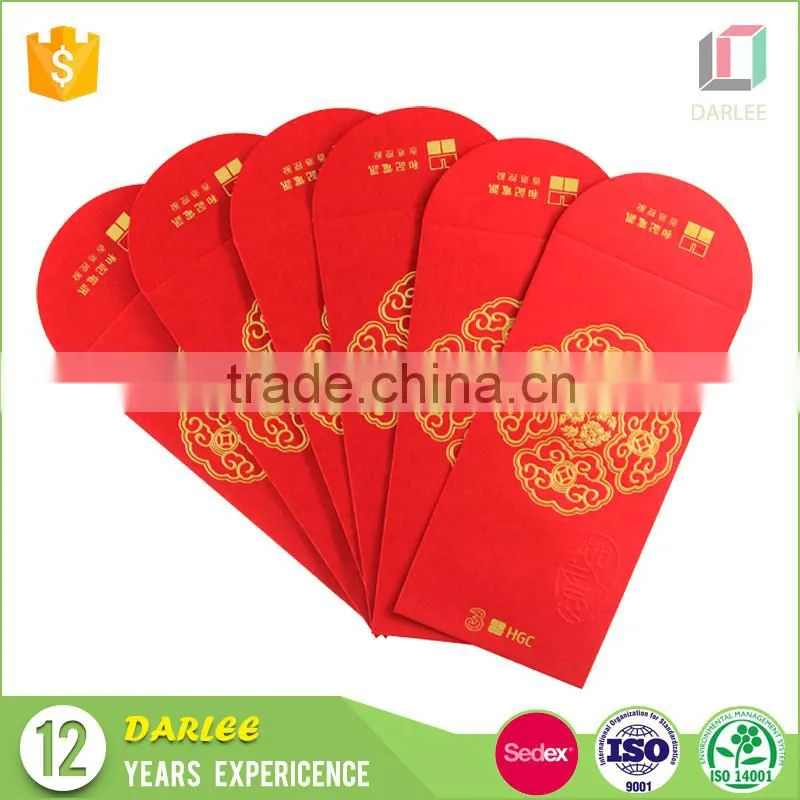 2016 luxurious designer chinese ang pow red packet envelope