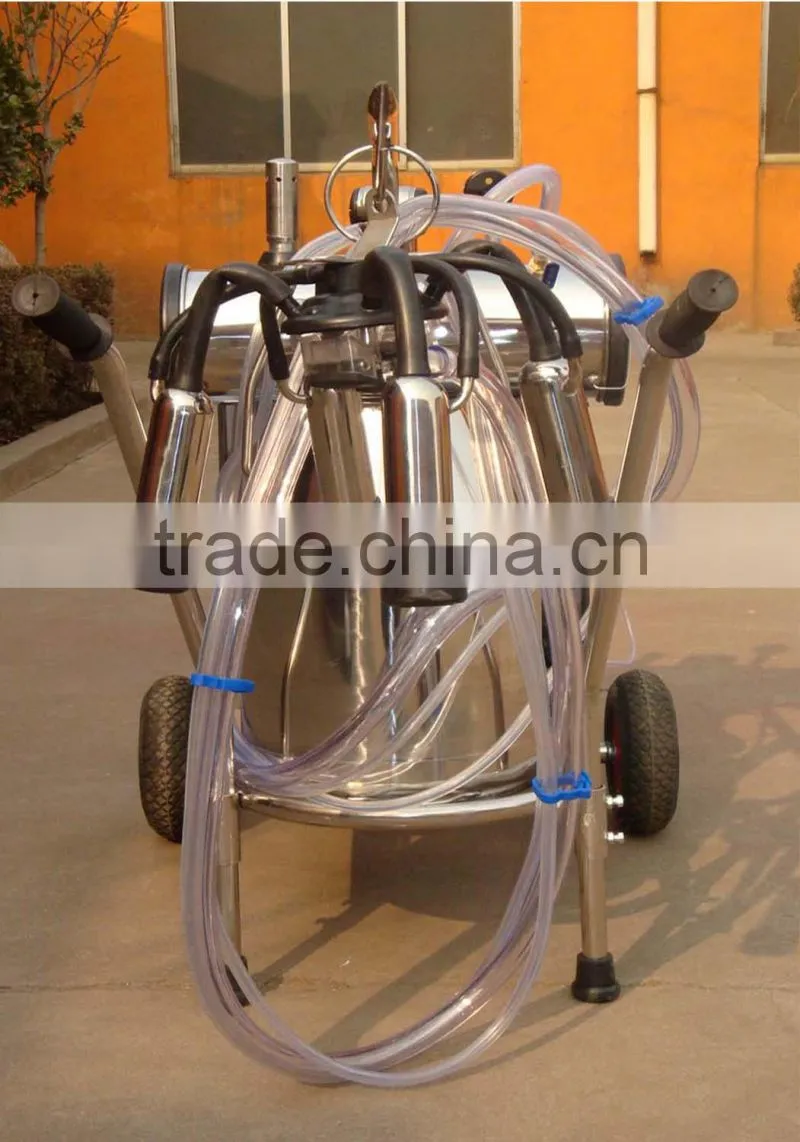 9J-I vacuum pump milking trolley for goat
