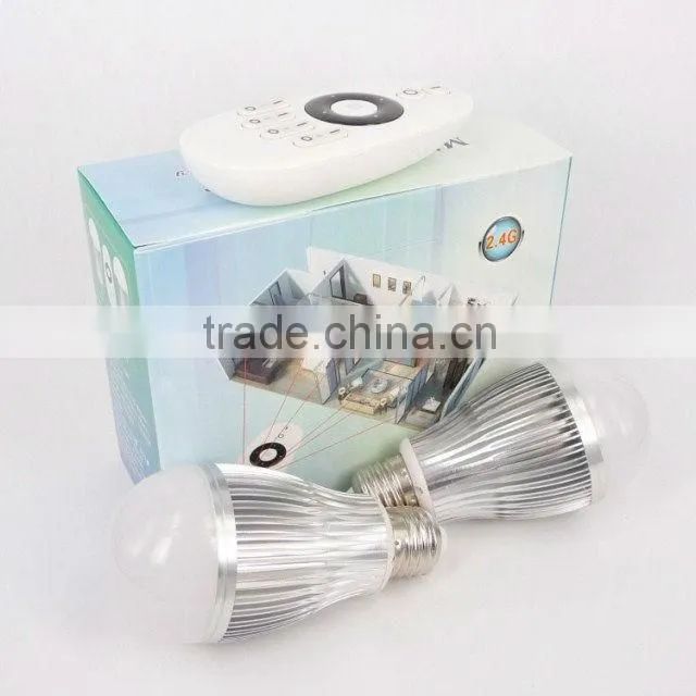 High quality 2.4G Remote control led bulb light E26