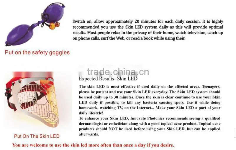 LED light therapy treatment professional LED mask