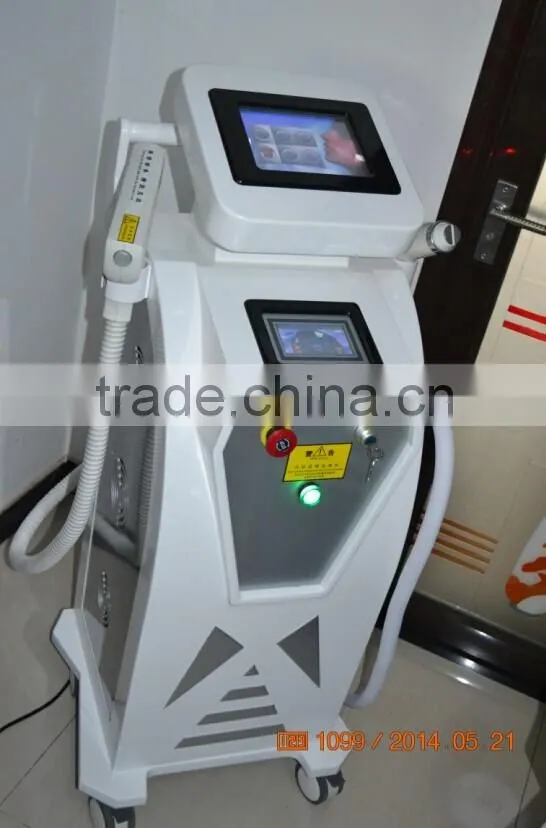 2014new 532nm, 1064nm ND Yag Laser for tattoo removal, IPL for hair removal beauty machine