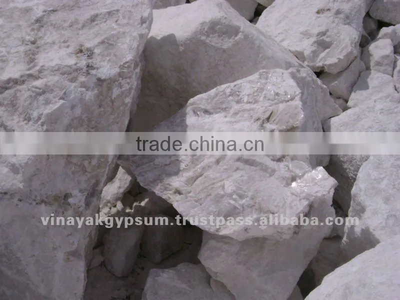Raw gypsum