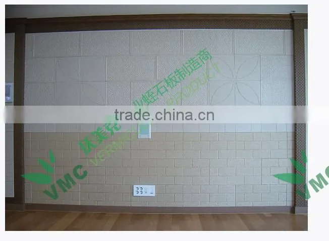 Interior Insulation Material Vermiculite Wall Paneling, Acoustic Wall Board