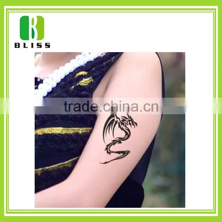 Non-toxic fashion custom metallic body sticker water transfer colorful body decorative bulk temporary tattoo