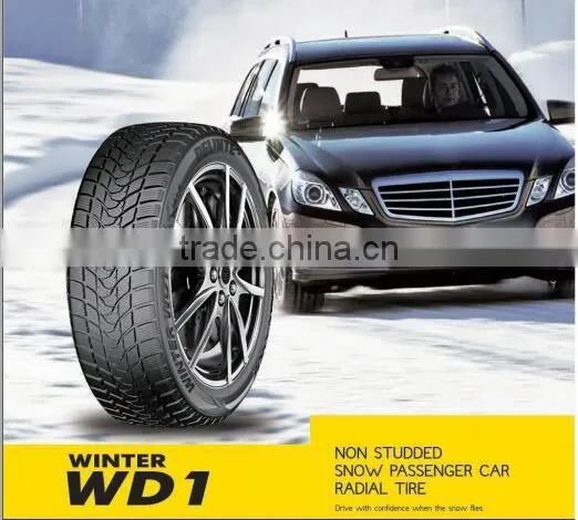 Non studded snow passenger car tire