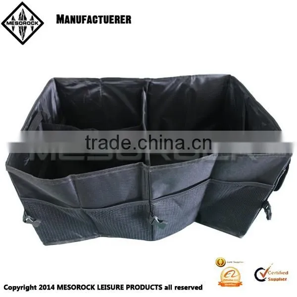 Foldable Cargo Storage Box with Rope Handles Cargo Storage Bag Car Trunk Organizer