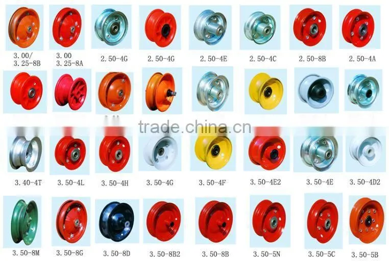 16" steel wheel rim for trolley