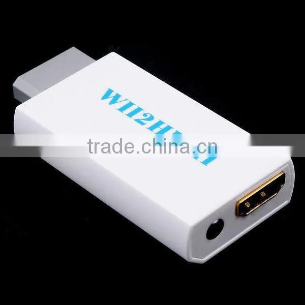 Wii to HDMI 480p Converter Adapter Wii2hdmi 3.5mm Audio Box Wii-link White