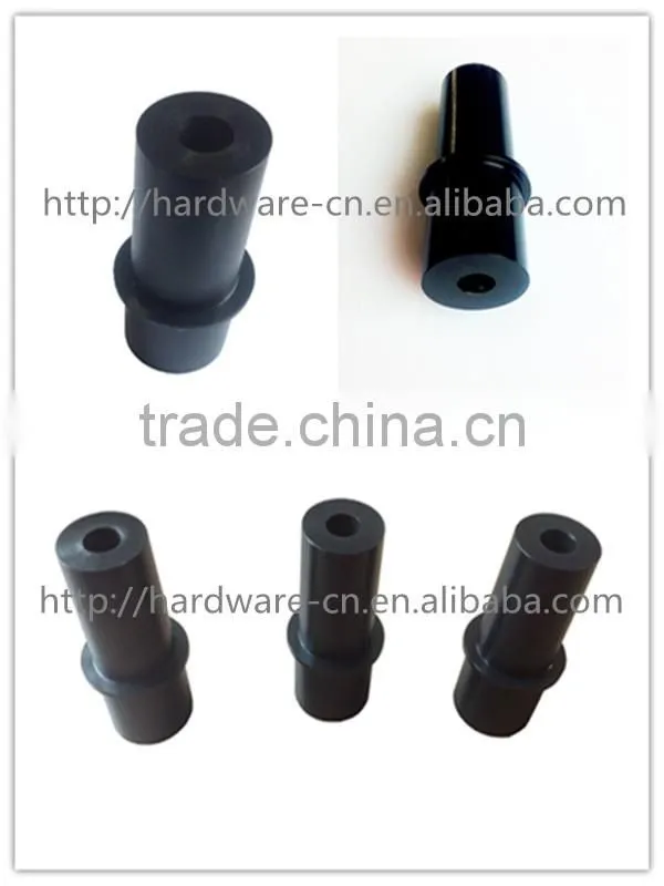 Black zinc plated steel part custom made