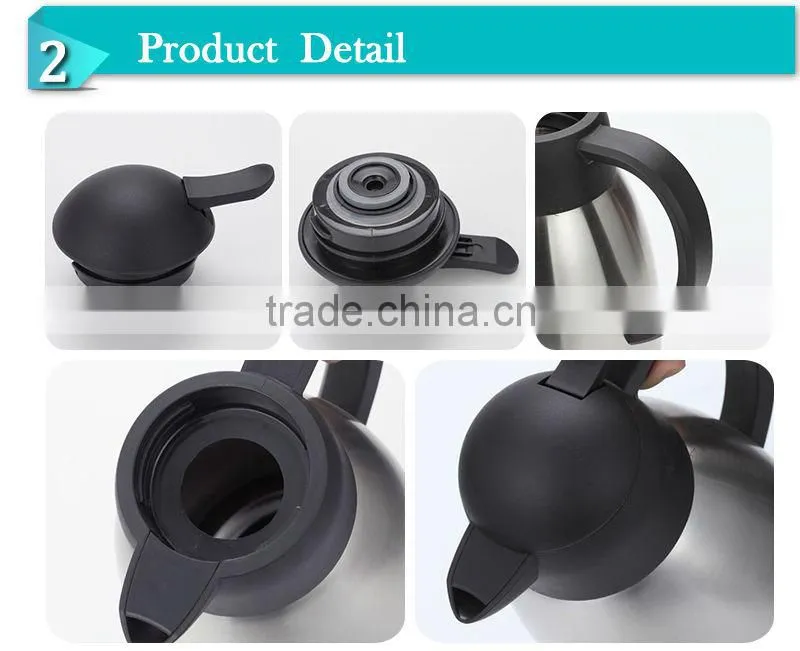 2014New design double wall stainless steel vacuum jug.tea thermos,(JSUB)