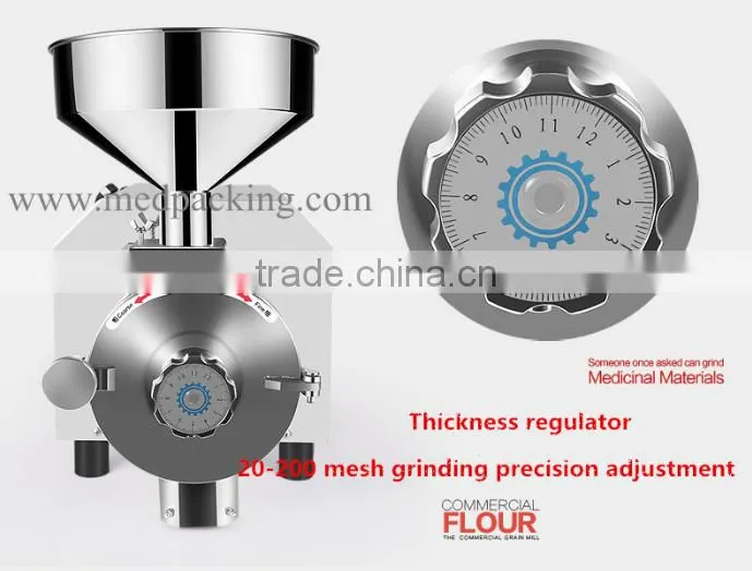 Superfine Stainless Steel Herb Particle Grinding Mill For Cereals or Commercial