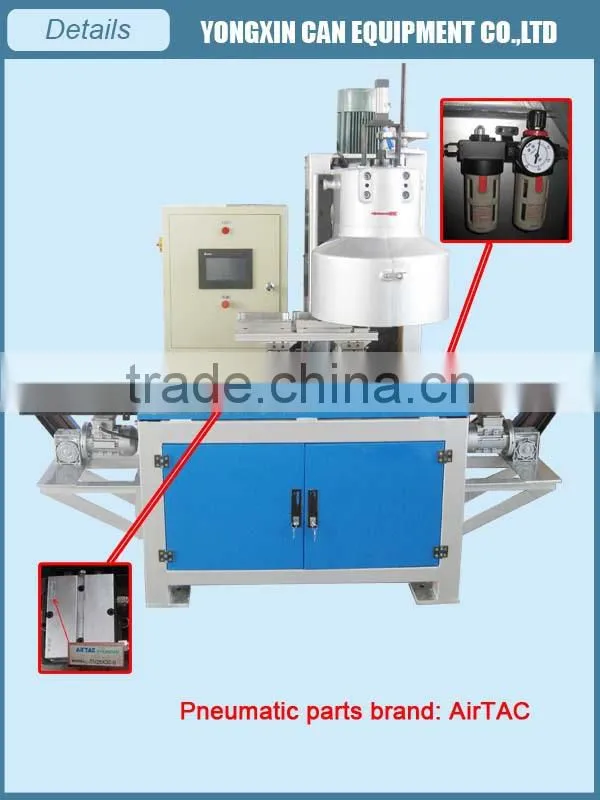 Automatic rectangular tin can seamer