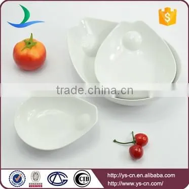 Custom kitchen white ceramic dry fruit bowl wholesale