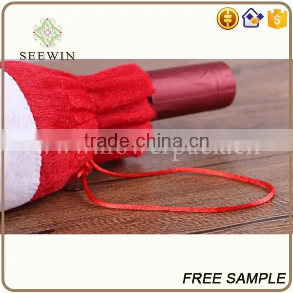 wholesale christmas novelty product wine bag stocking