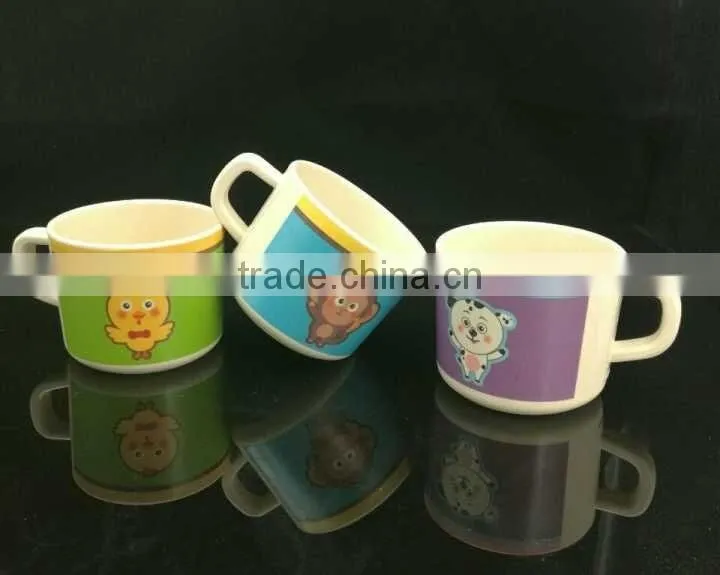 bio eco bamboo fibre kid's dinnerware set