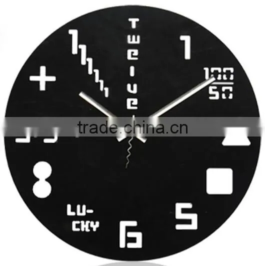 Supply fashion DIY graphics digital clock / wall clock --red